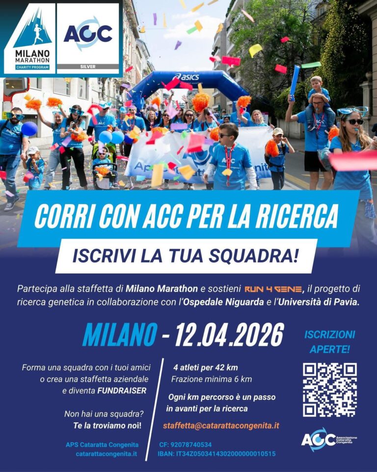 9,92 Running sostiene APS Cataratta Congenita ETS